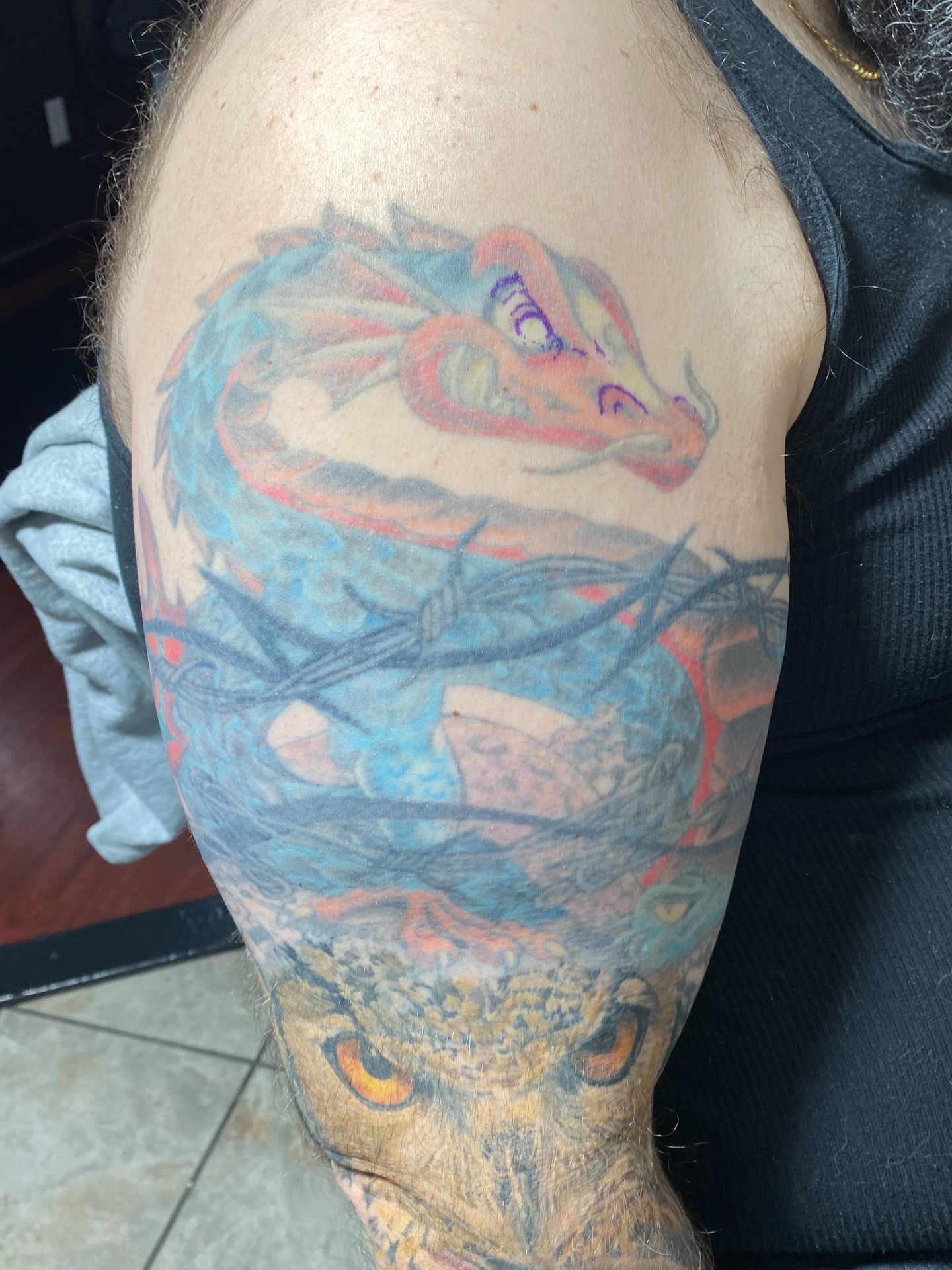 Tattoo by @kryzjewell — american_traditional, dotwork