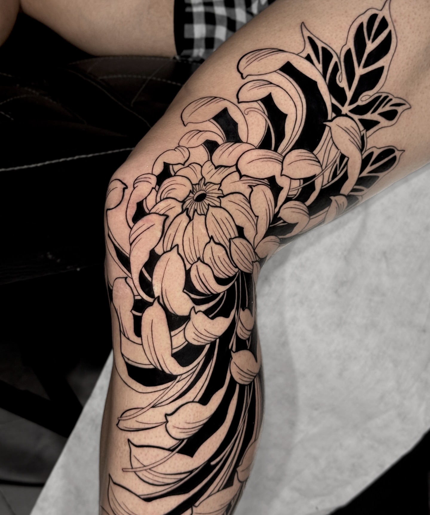 Tattoo by @tivengomez — black_and_grey