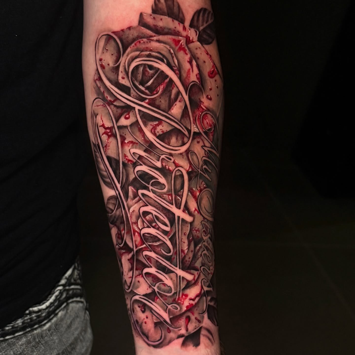 Tattoo by @scarlet.tattooz — black_and_grey, realism