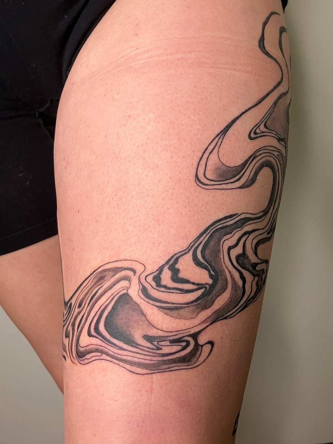 Tattoo by @huntermcginnis_ โ black_and_grey, abstract