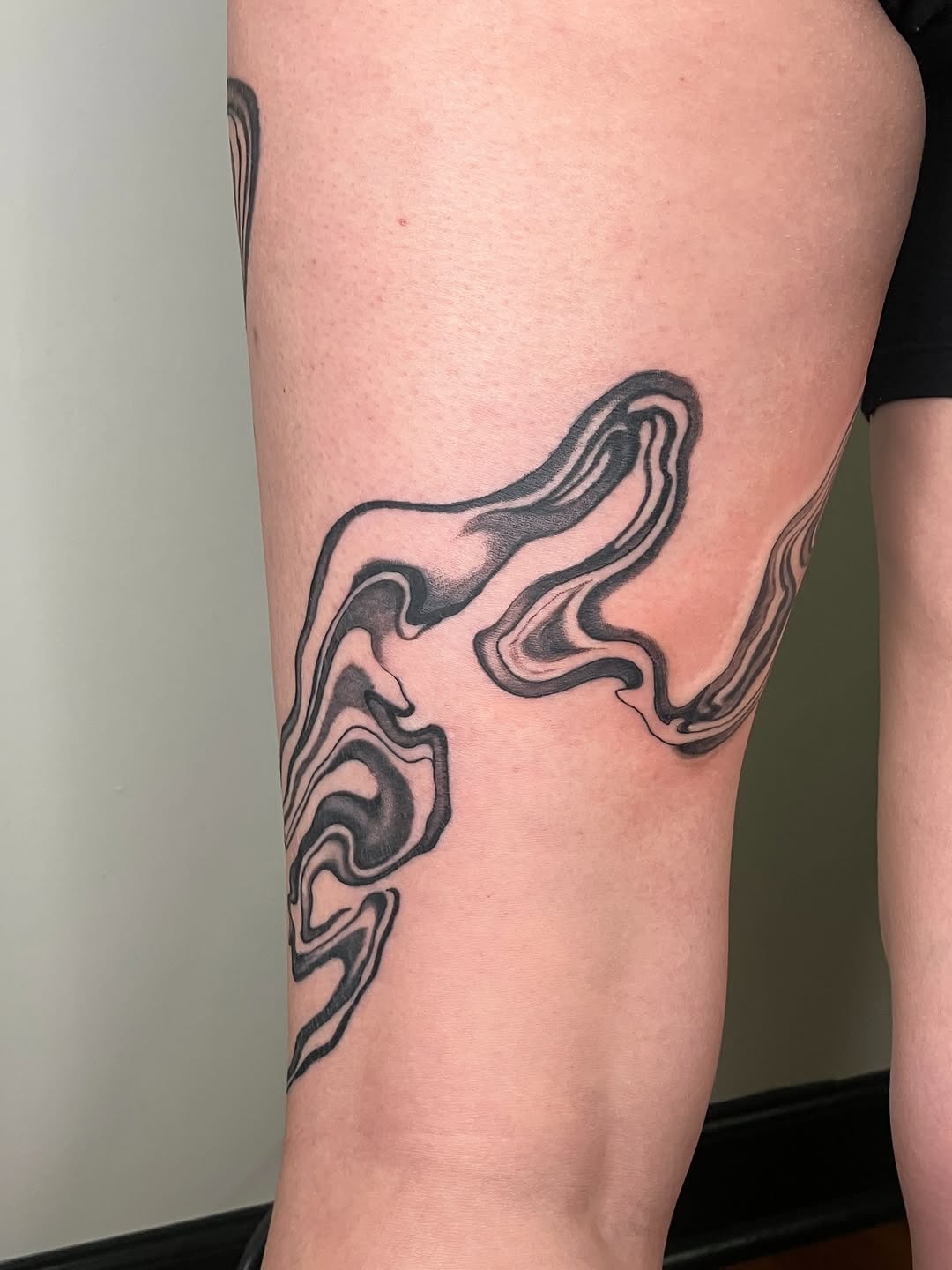 Tattoo by @huntermcginnis_ โ black_and_grey, abstract