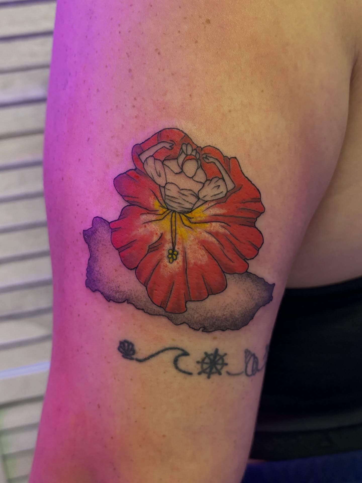 Tattoo by @mandyblossoms_tattoo — watercolor