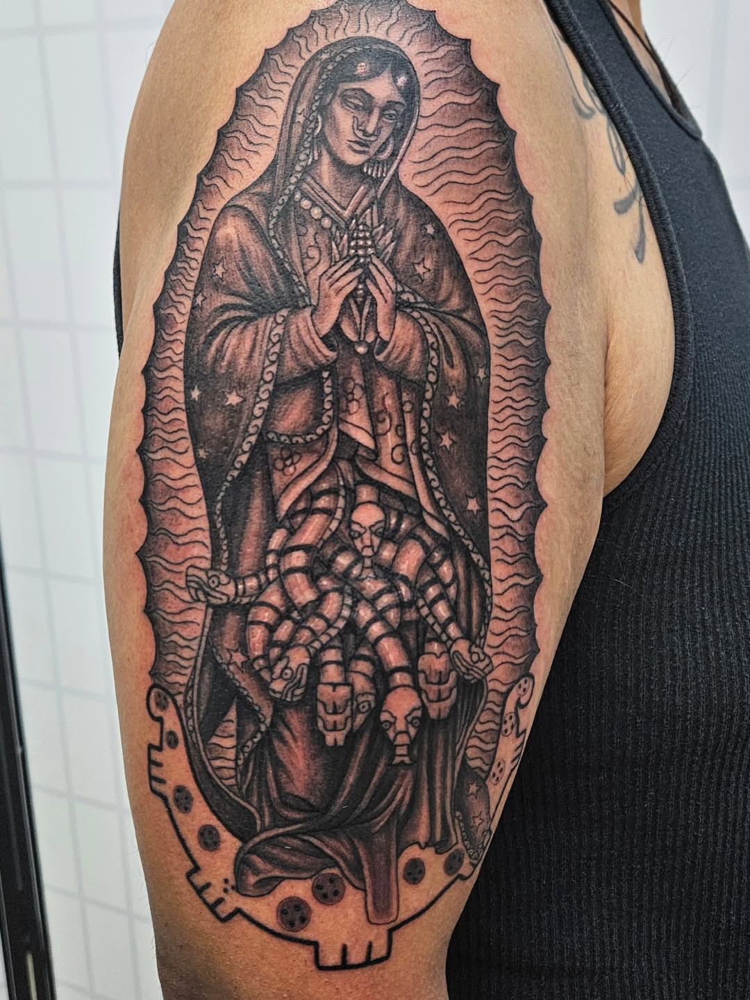 Tattoo by @alfredo_diazflores — black_and_grey