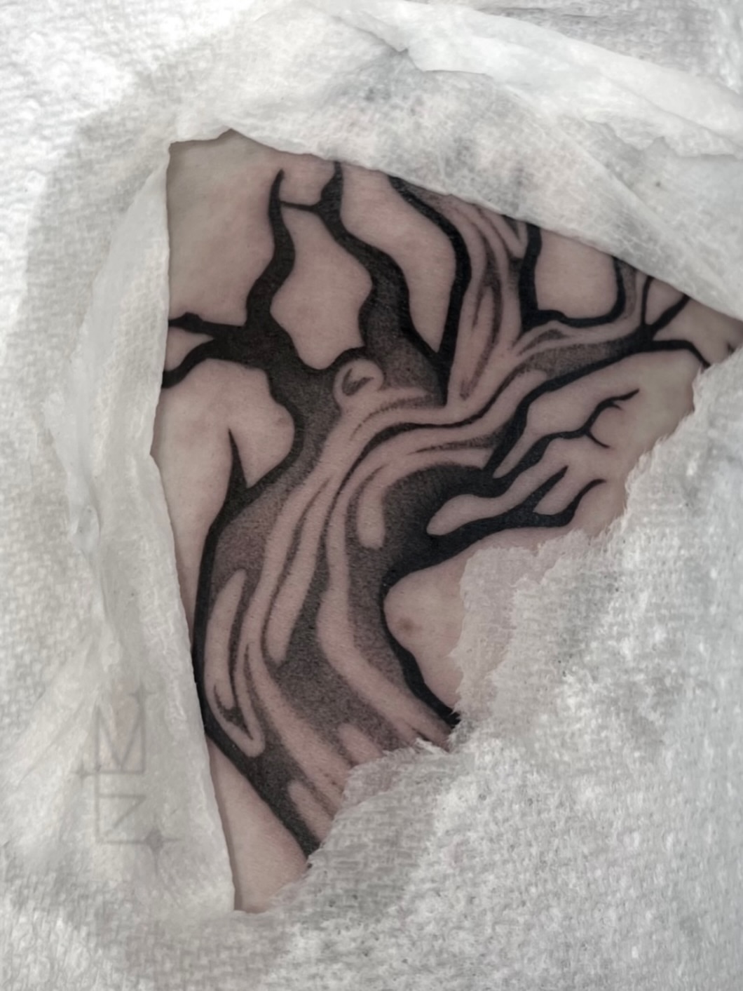 Tattoo by @maya_zink — black_and_grey