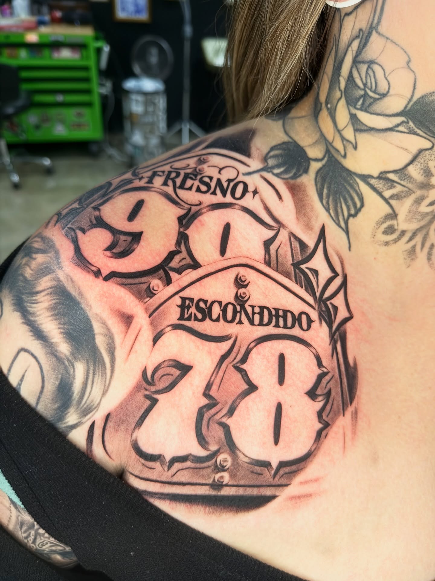 Tattoo by @_sloejamz_ — lettering_script, black_and_grey