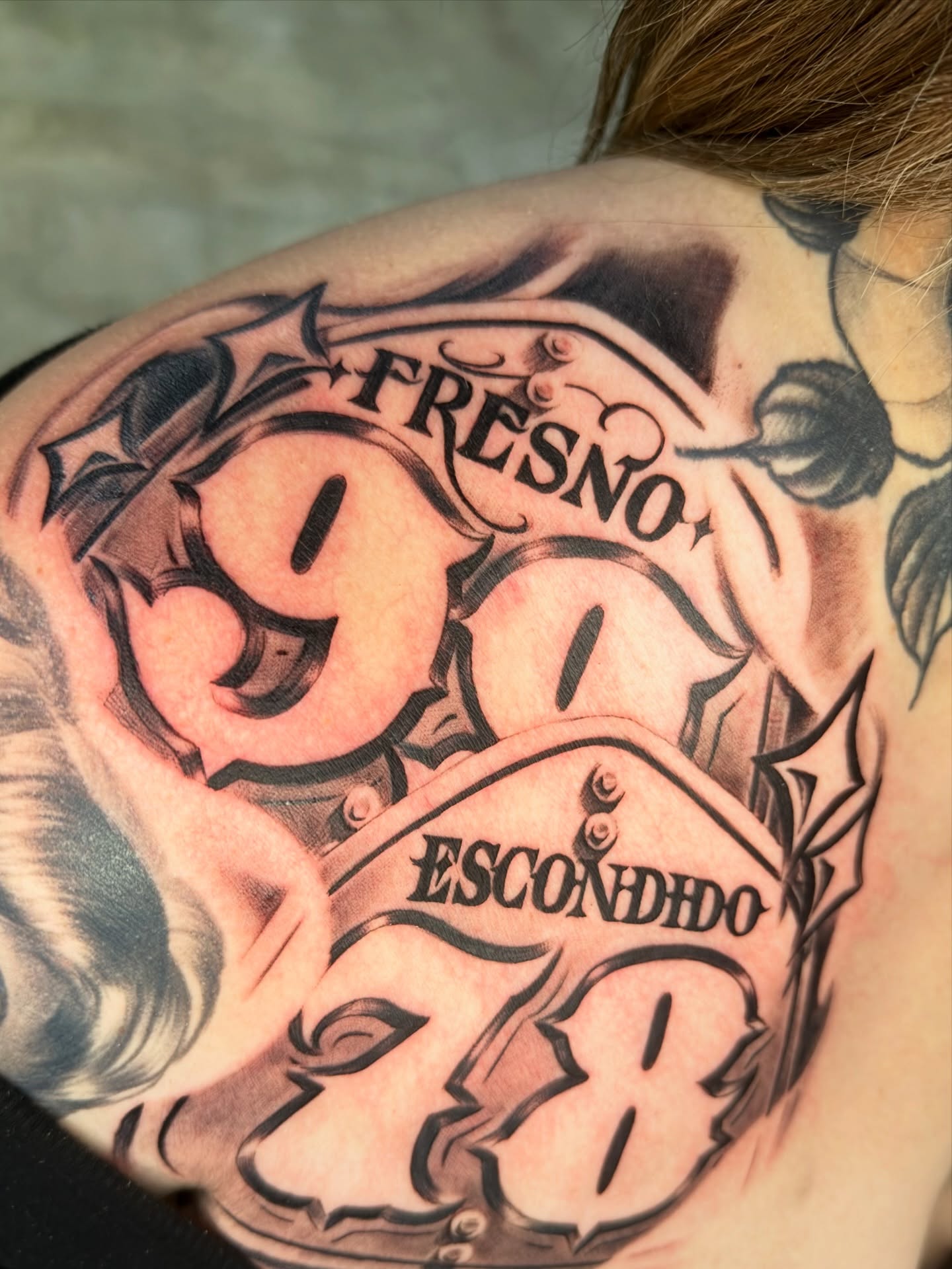 Tattoo by @_sloejamz_ — lettering_script, black_and_grey