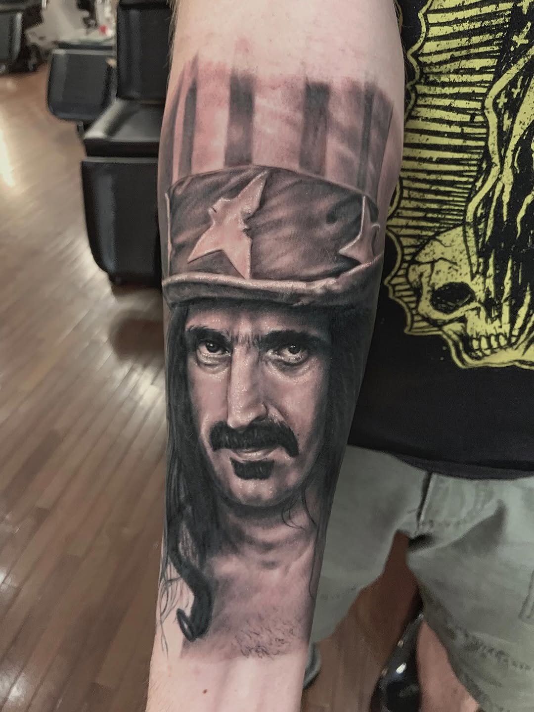 Tattoo by @rustybng — realism, black_and_grey