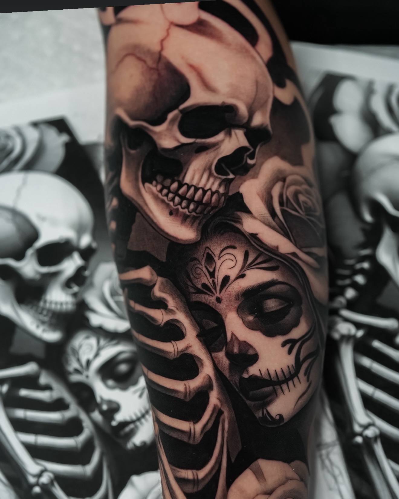 Tattoo by @inkbyjavi — realism, dark_realism