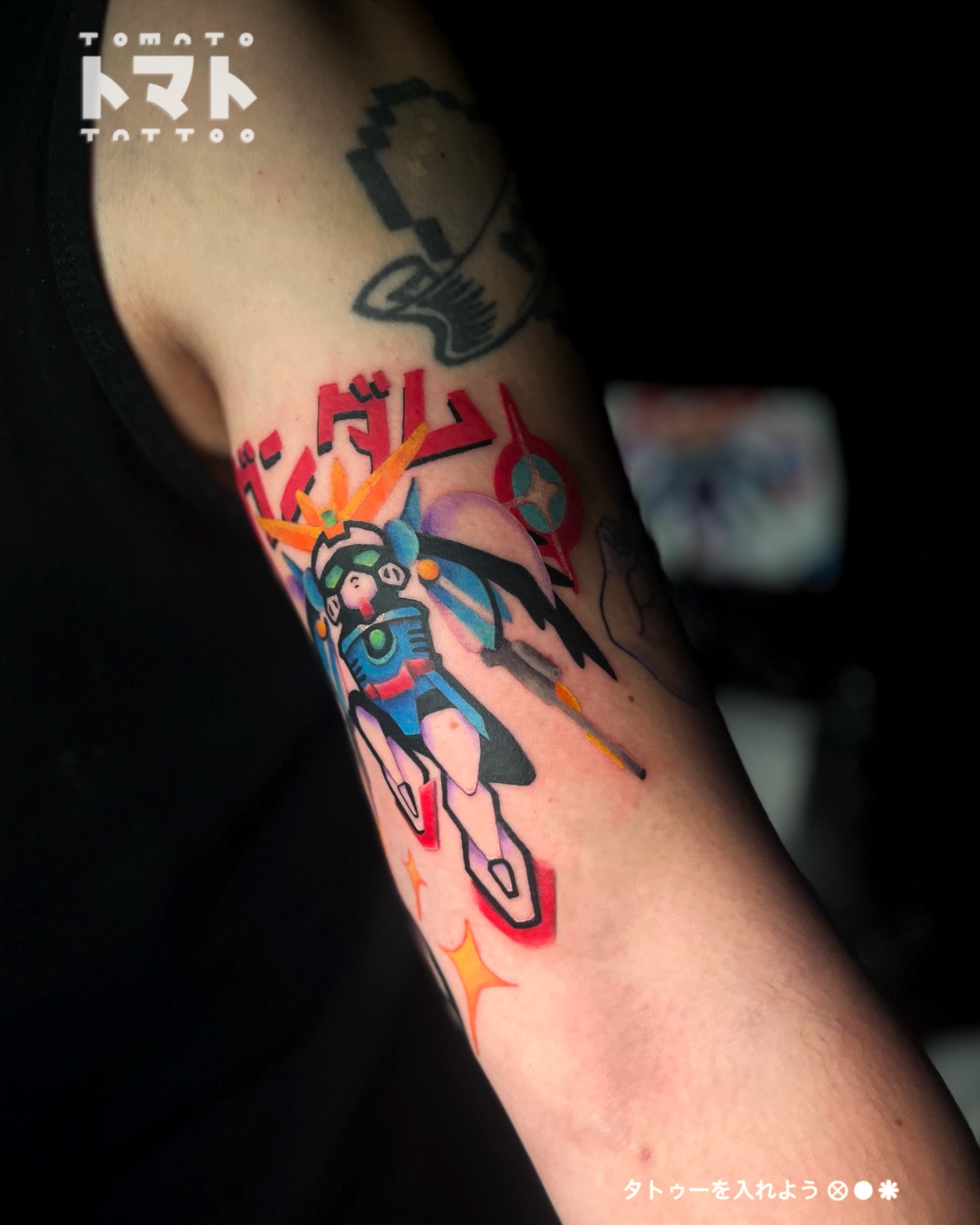 Tattoo by @tomato.tattoos — anime