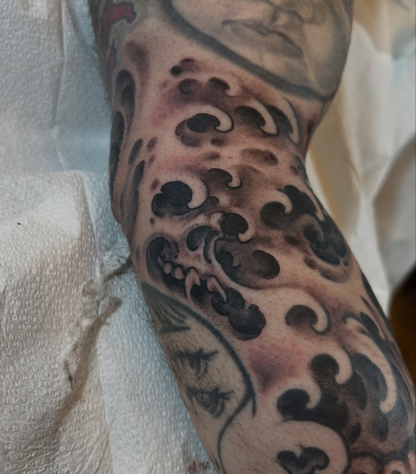 Tattoo by @justinweatherholtz — black_and_grey