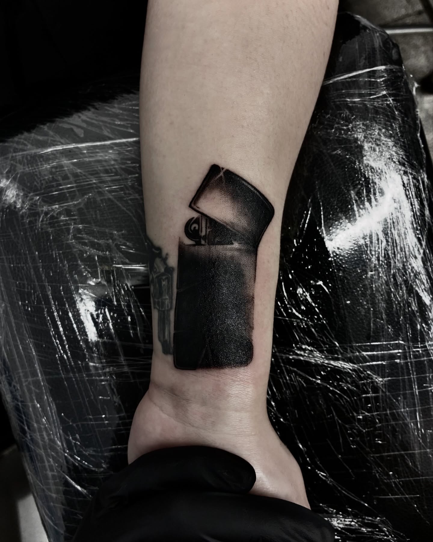 Tattoo by @stee_tt — black_and_grey