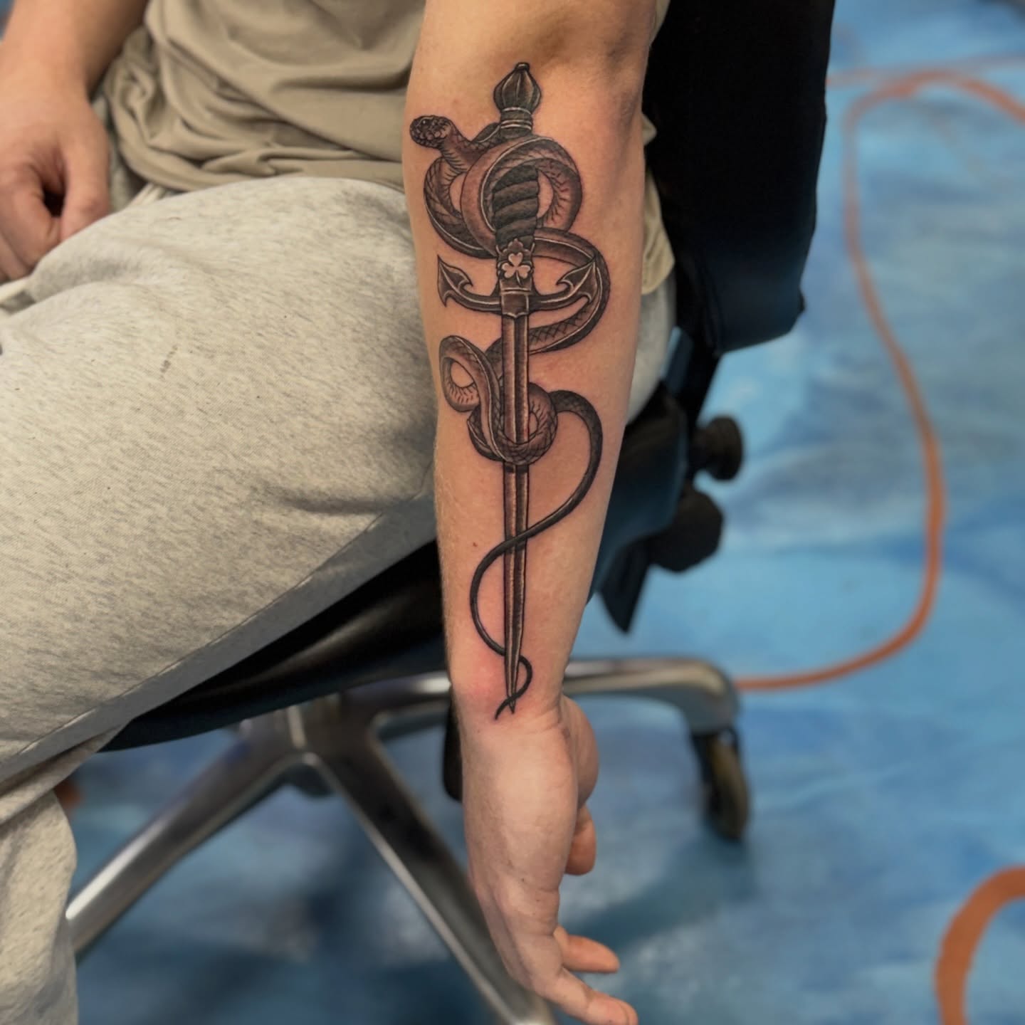 Tattoo by @lallen_tattoo — black_and_grey