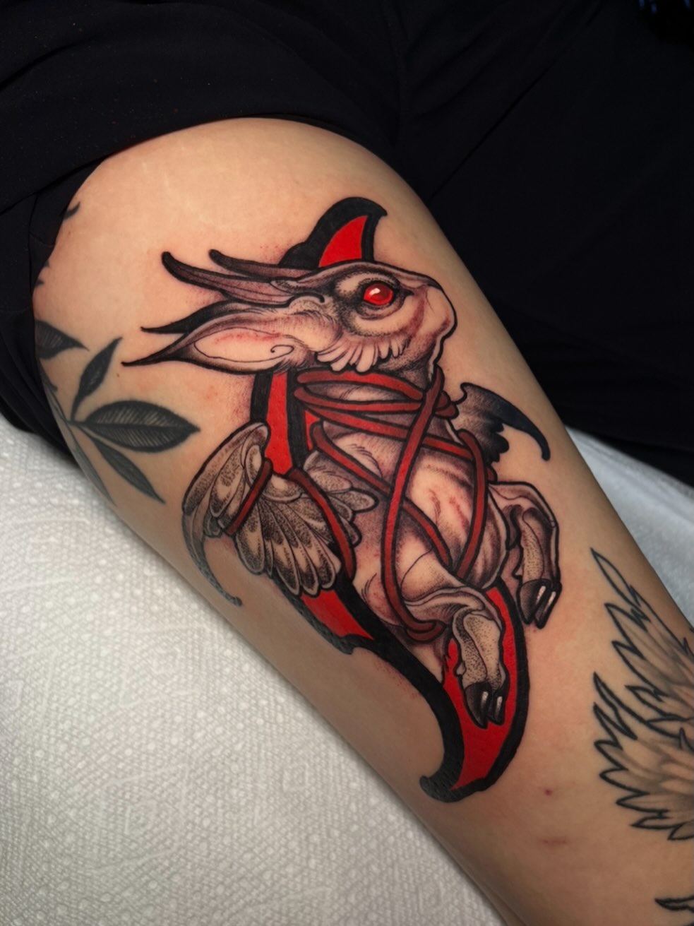 Tattoo by @scallywaggins — american_traditional, dark_realism