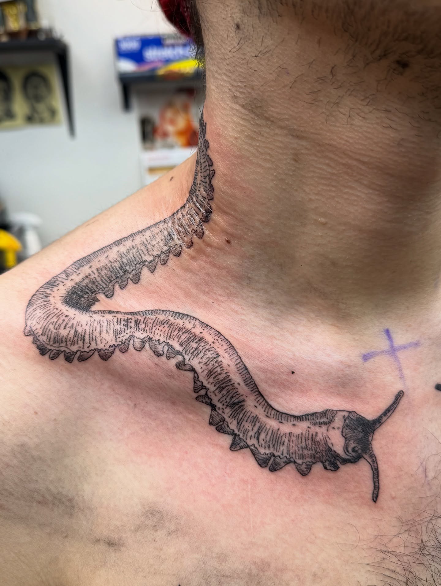 Tattoo by @fig_thetattooer — black_and_grey