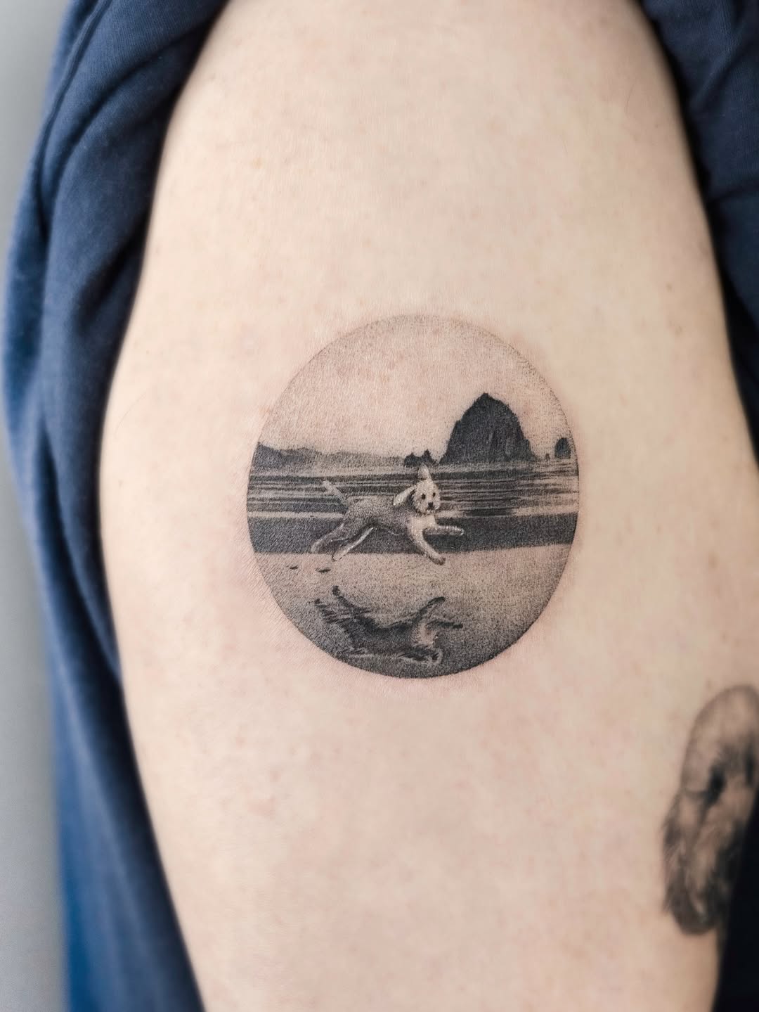 Tattoo by @zeeyo_tattoo — realism, dotwork