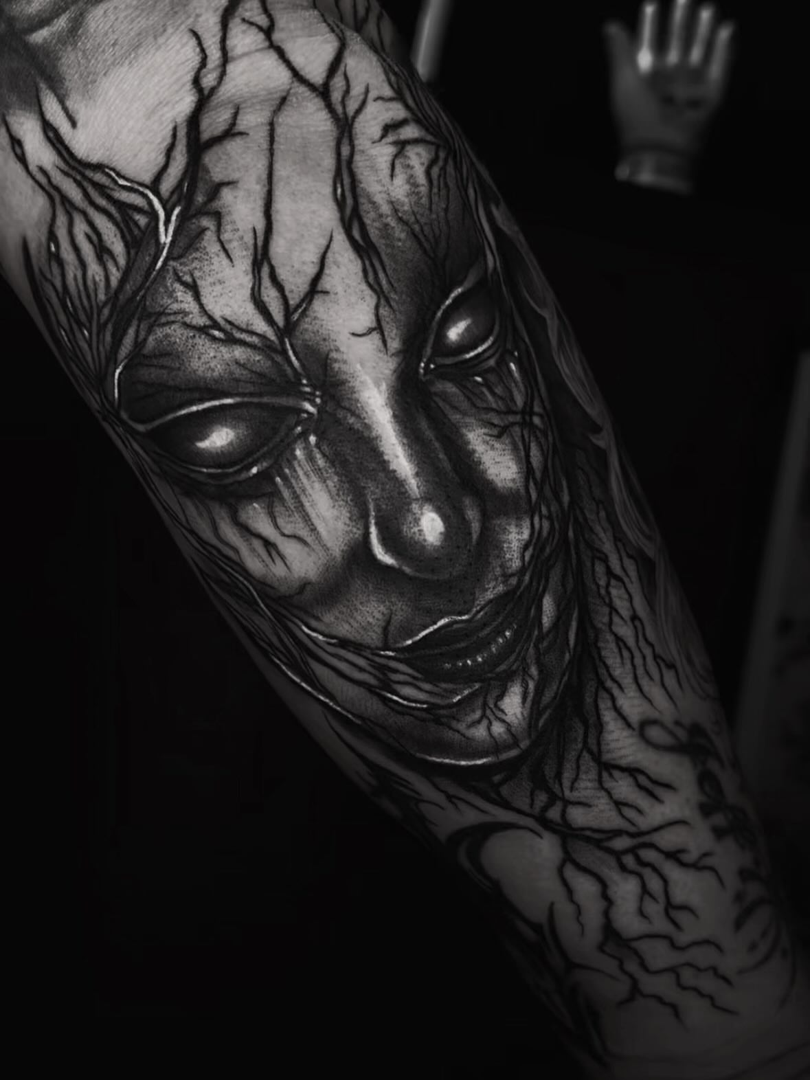 Tattoo by @kasey.tattoos โ dark_realism