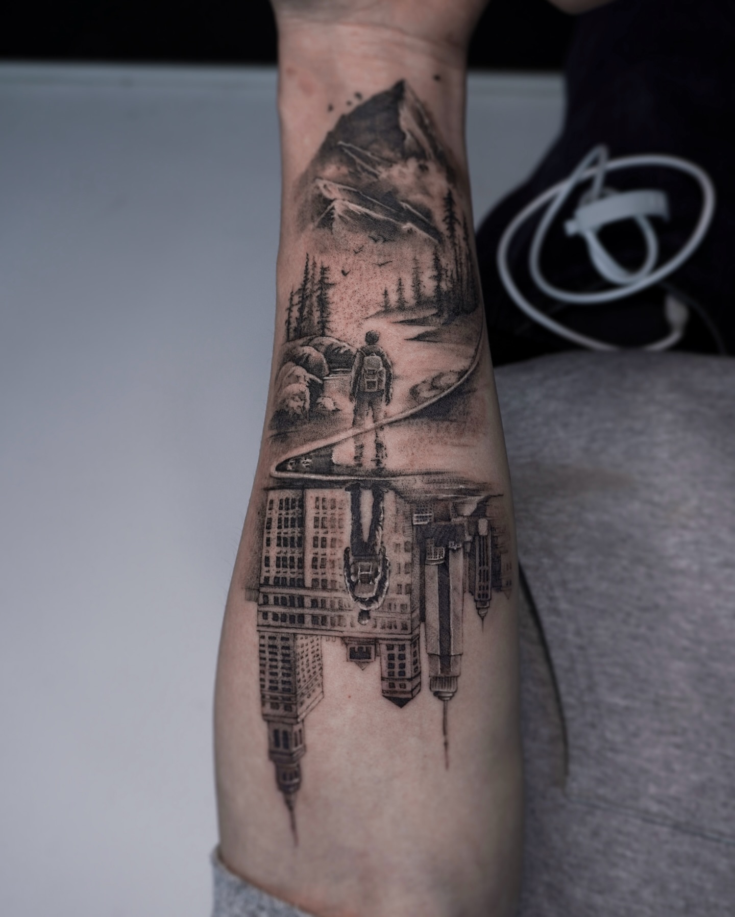 Tattoo by @maru.tattooist — black_and_grey, realism