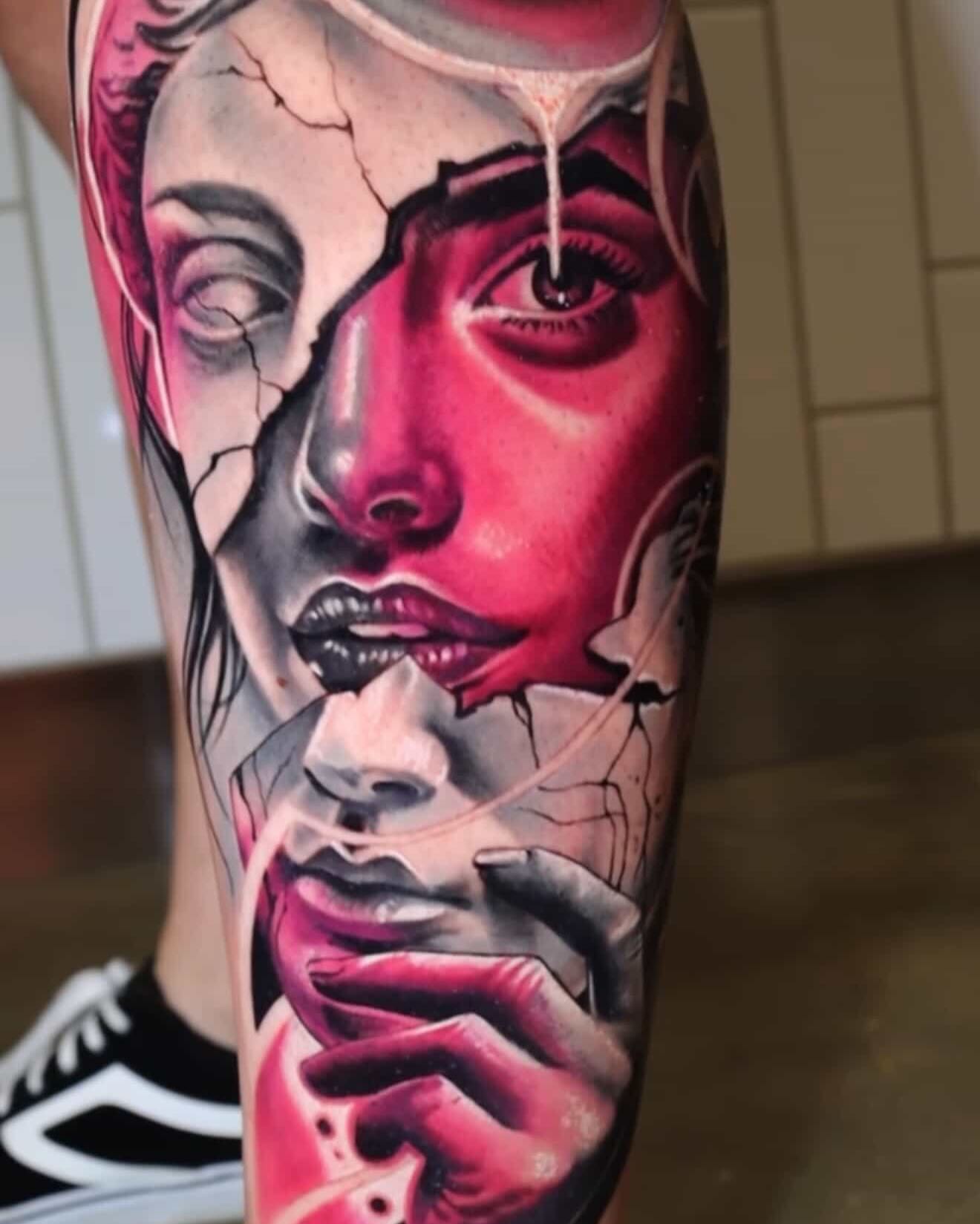 Tattoo by @gbarreratattoos — realism, dark_realism