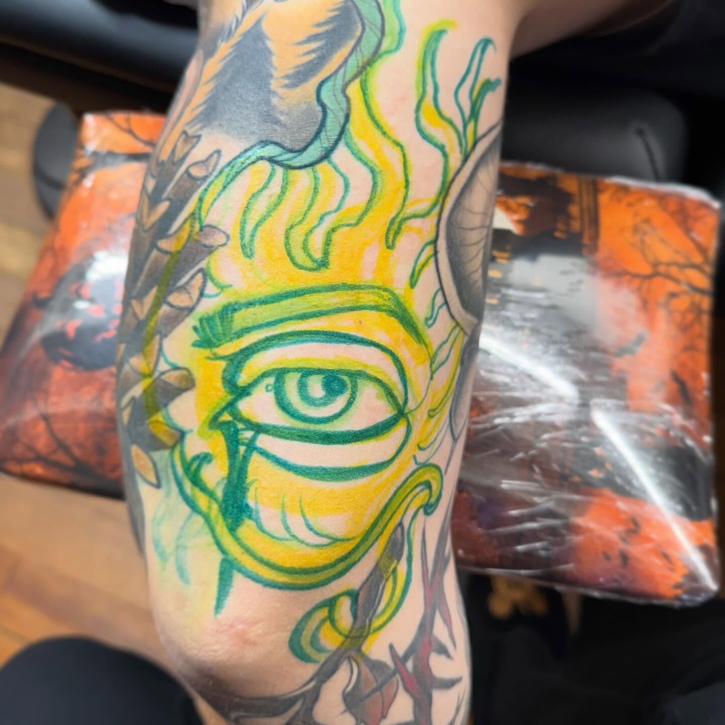 Tattoo by @heatherlynntattoos — new_school, surrealism