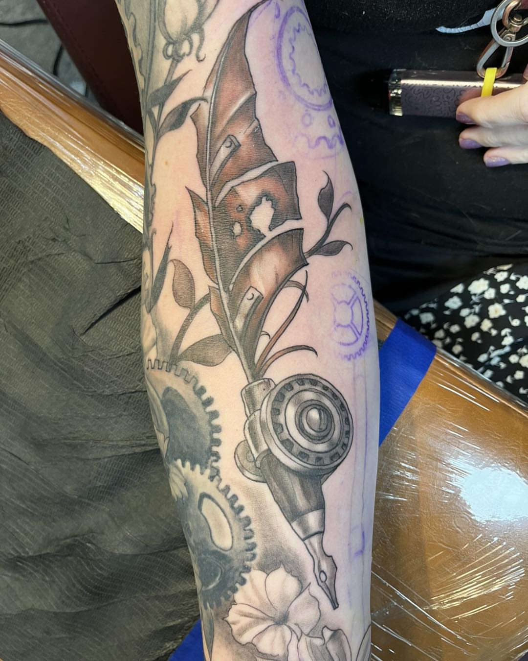 Tattoo by @lamarbodyart — black_and_grey, realism