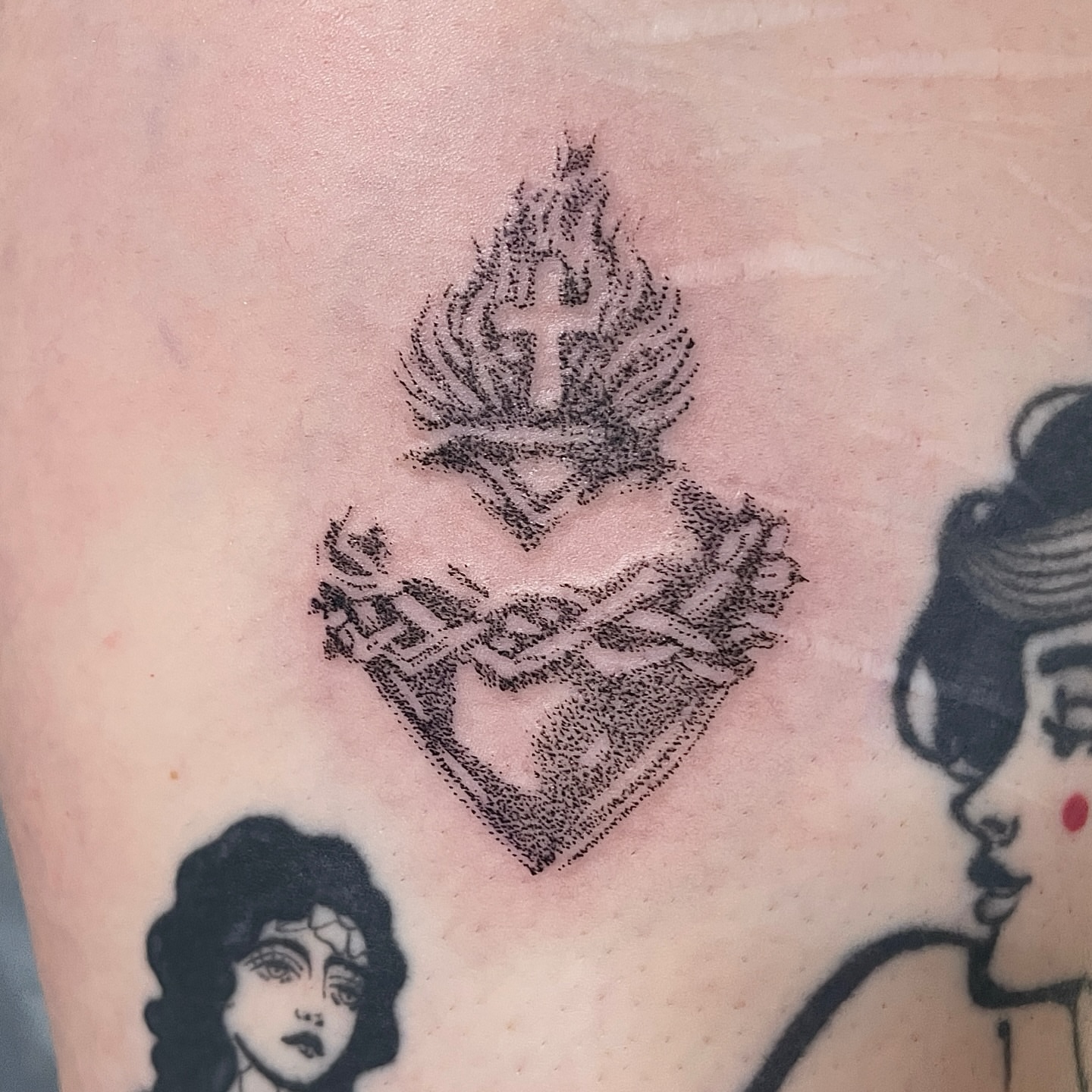Tattoo by @kathrills — dotwork