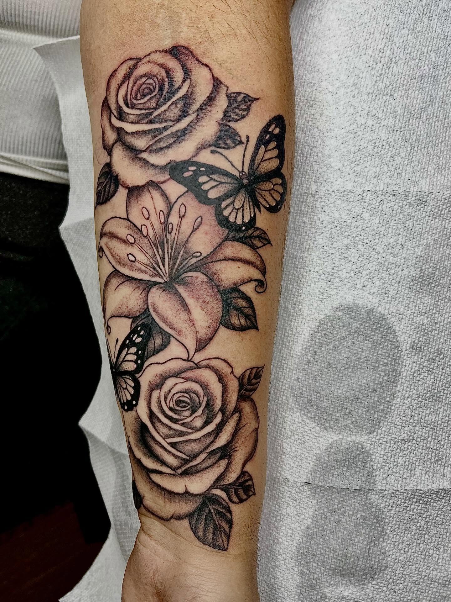 Tattoo by @cammed_gt_jeff — black_and_grey, realism