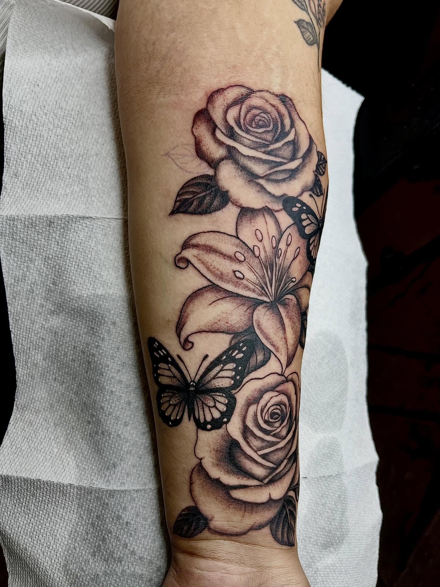 Tattoo by @cammed_gt_jeff — black_and_grey, realism