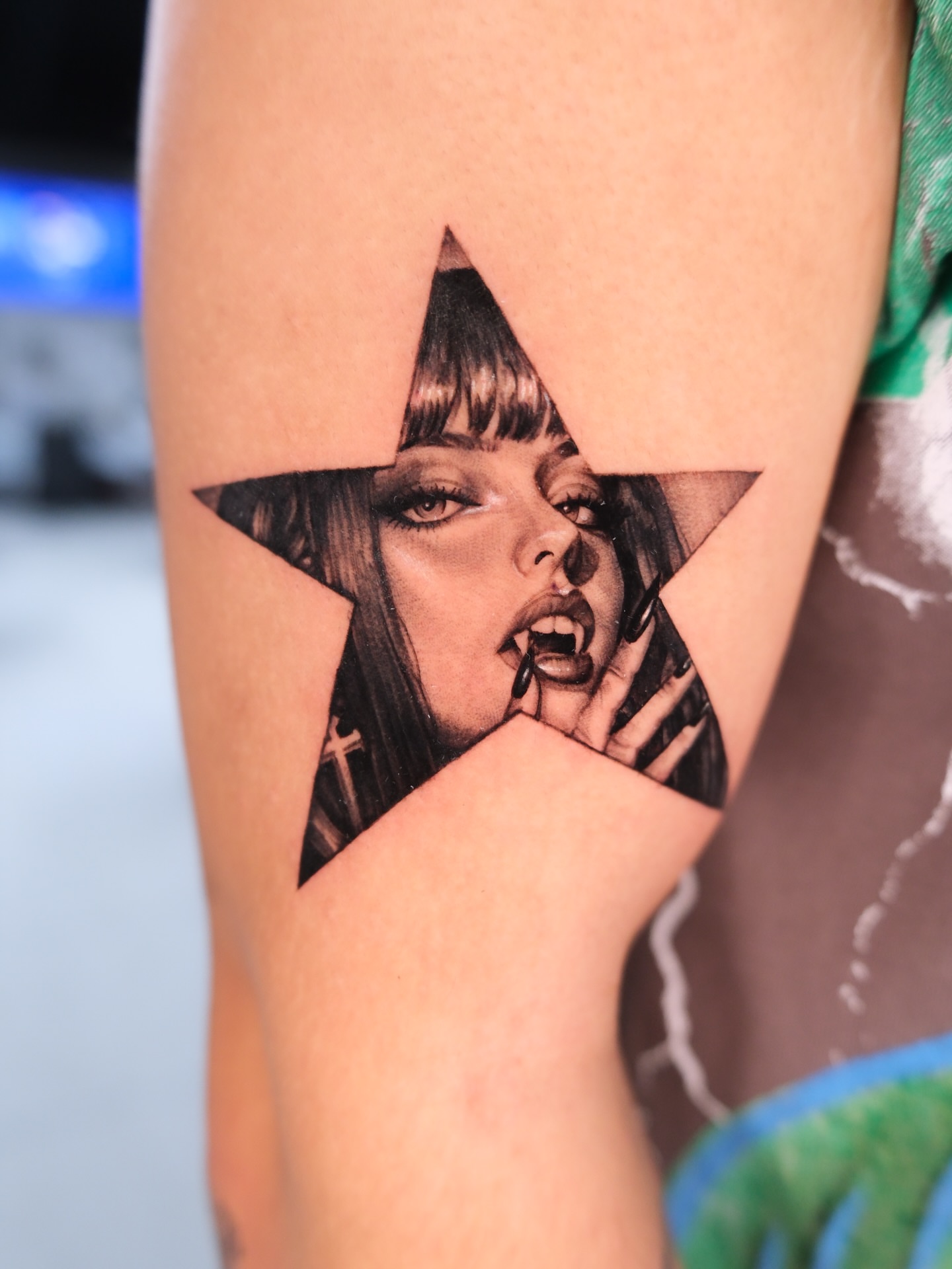 Star realism tattoo on the forearm by Bay Area Tattoo Artist