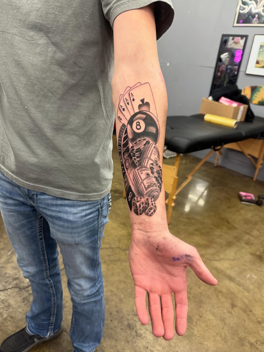Realism tattoo on the forearm by Willi Tattoos👹