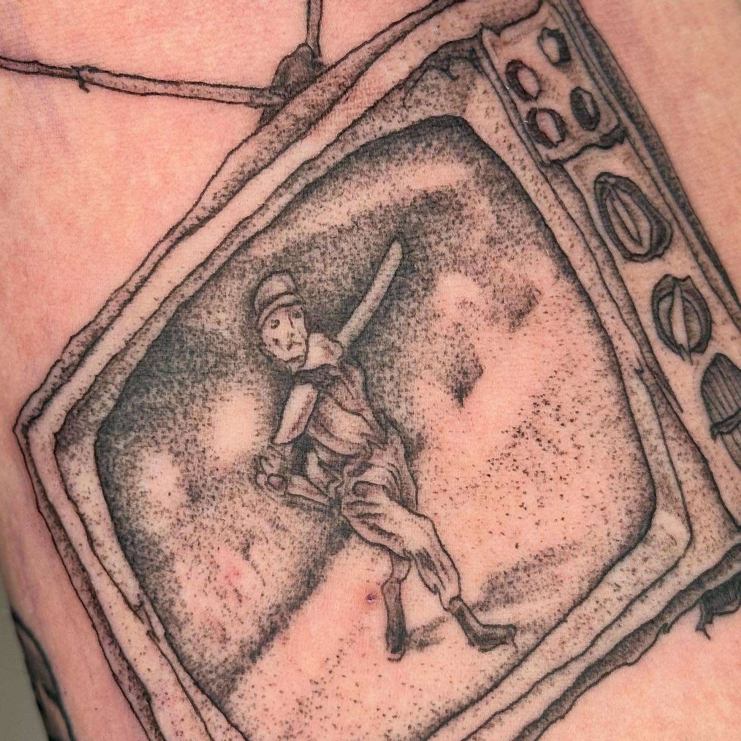 Tattoo by @madonna_the_slut — dotwork