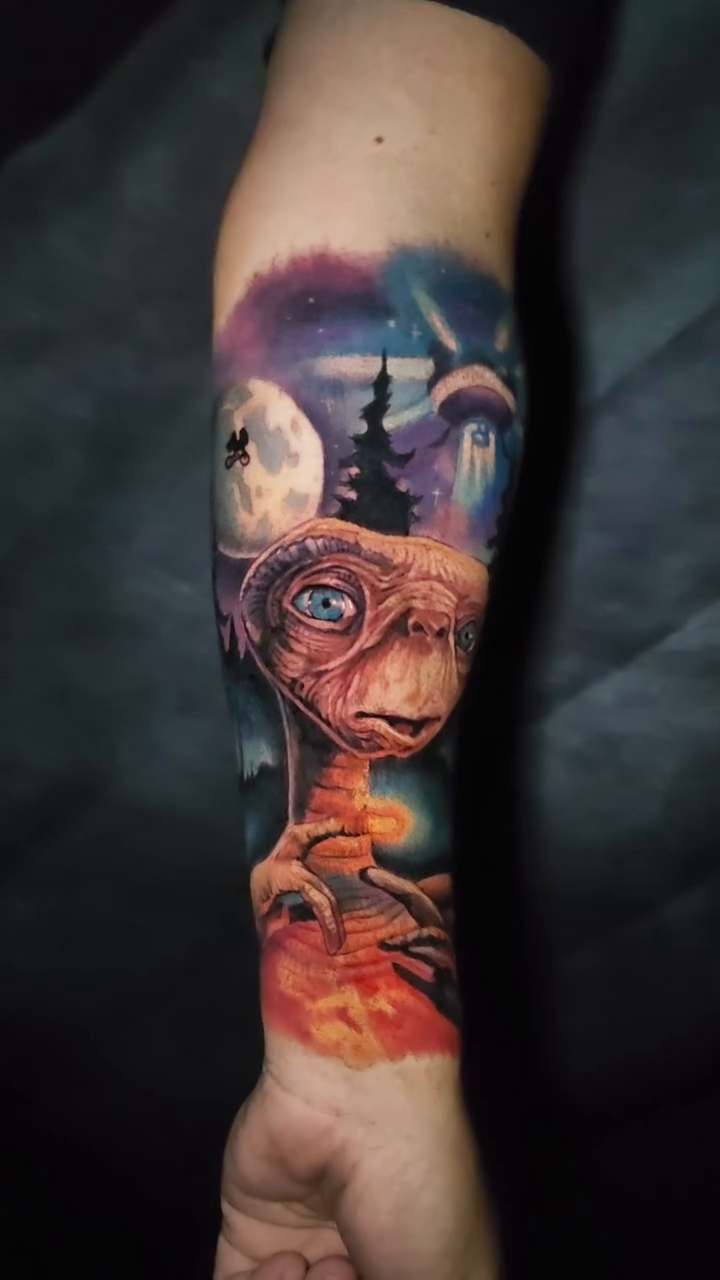 Tattoo by @chrisbowentattoo — realism, trash_polka