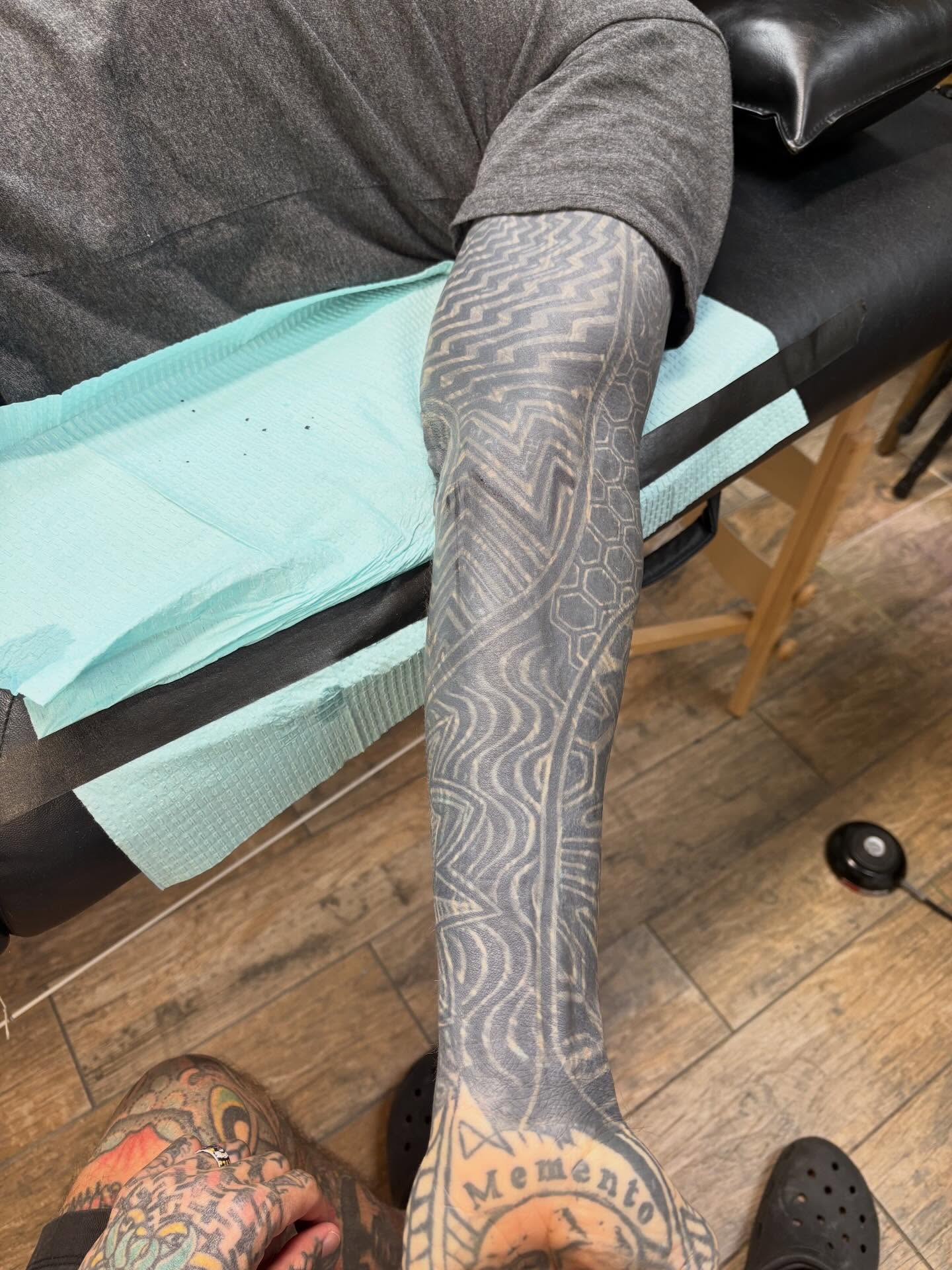 Tattoo by @dustintouchton — geometric