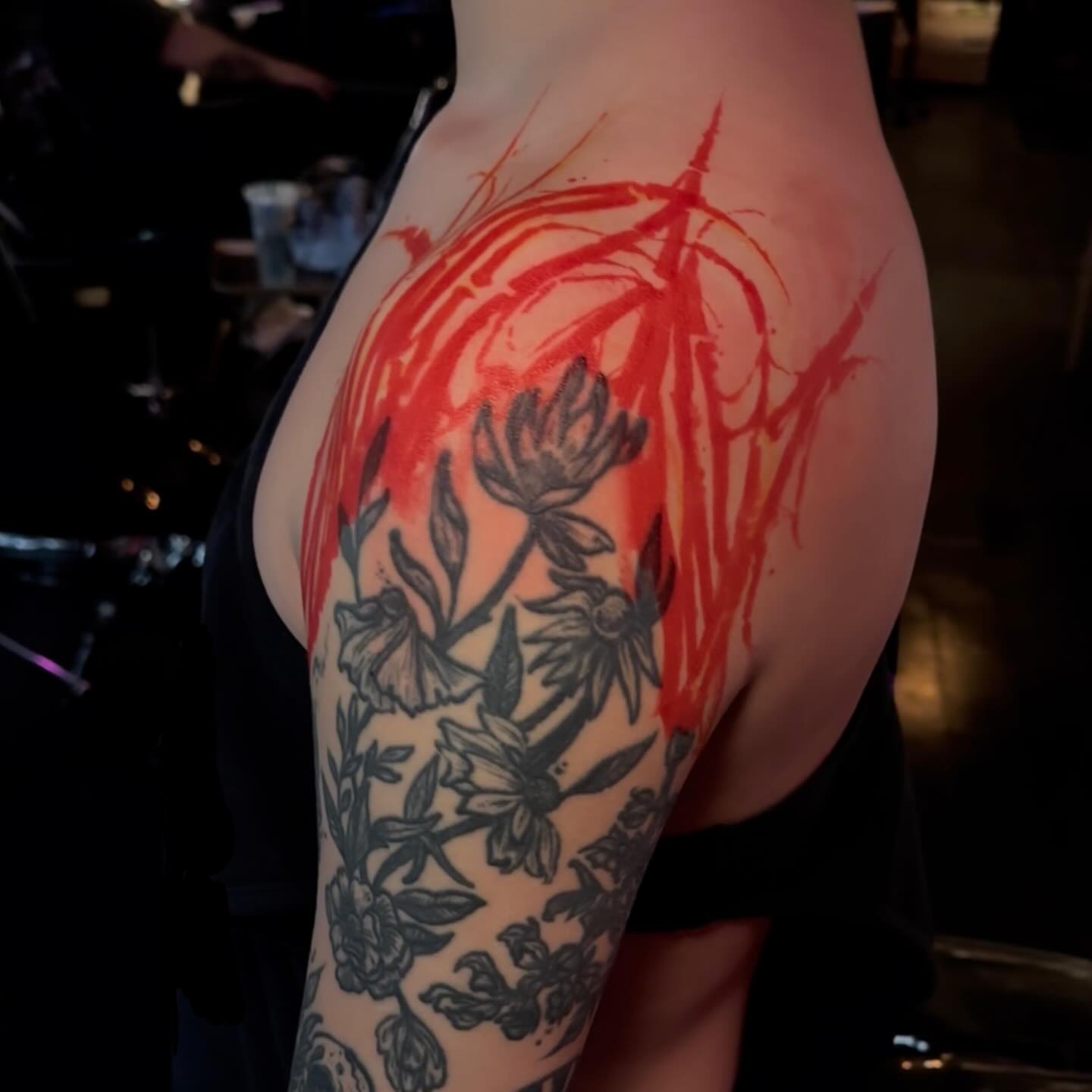 Tattoo by @quail.tattoos — black_and_grey