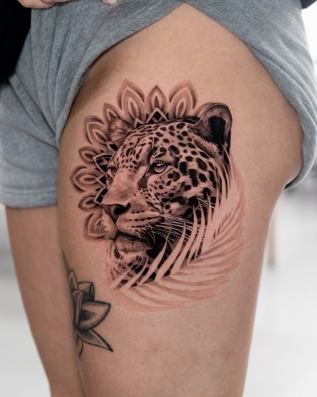 Tattoo by @turner_tattoos — realism, black_and_grey