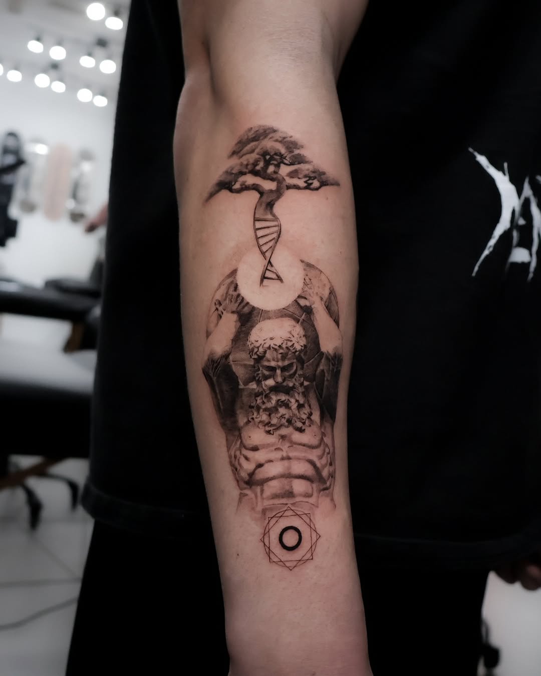 Tattoo by @turner_tattoos — realism, black_and_grey