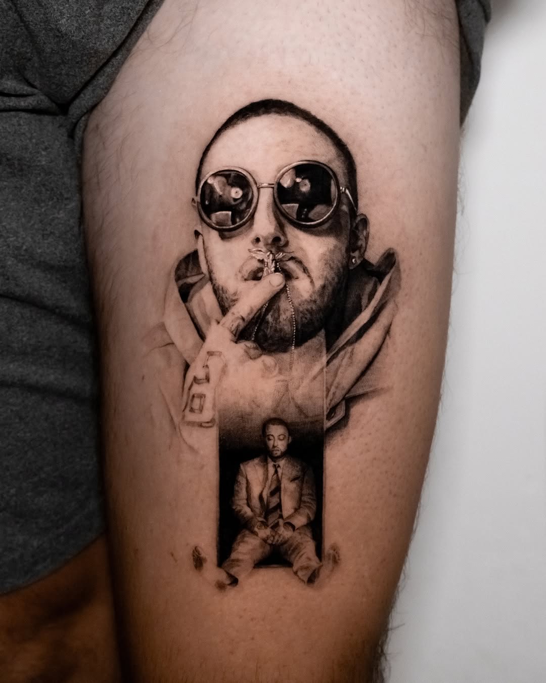 Tattoo by @turner_tattoos — realism, black_and_grey