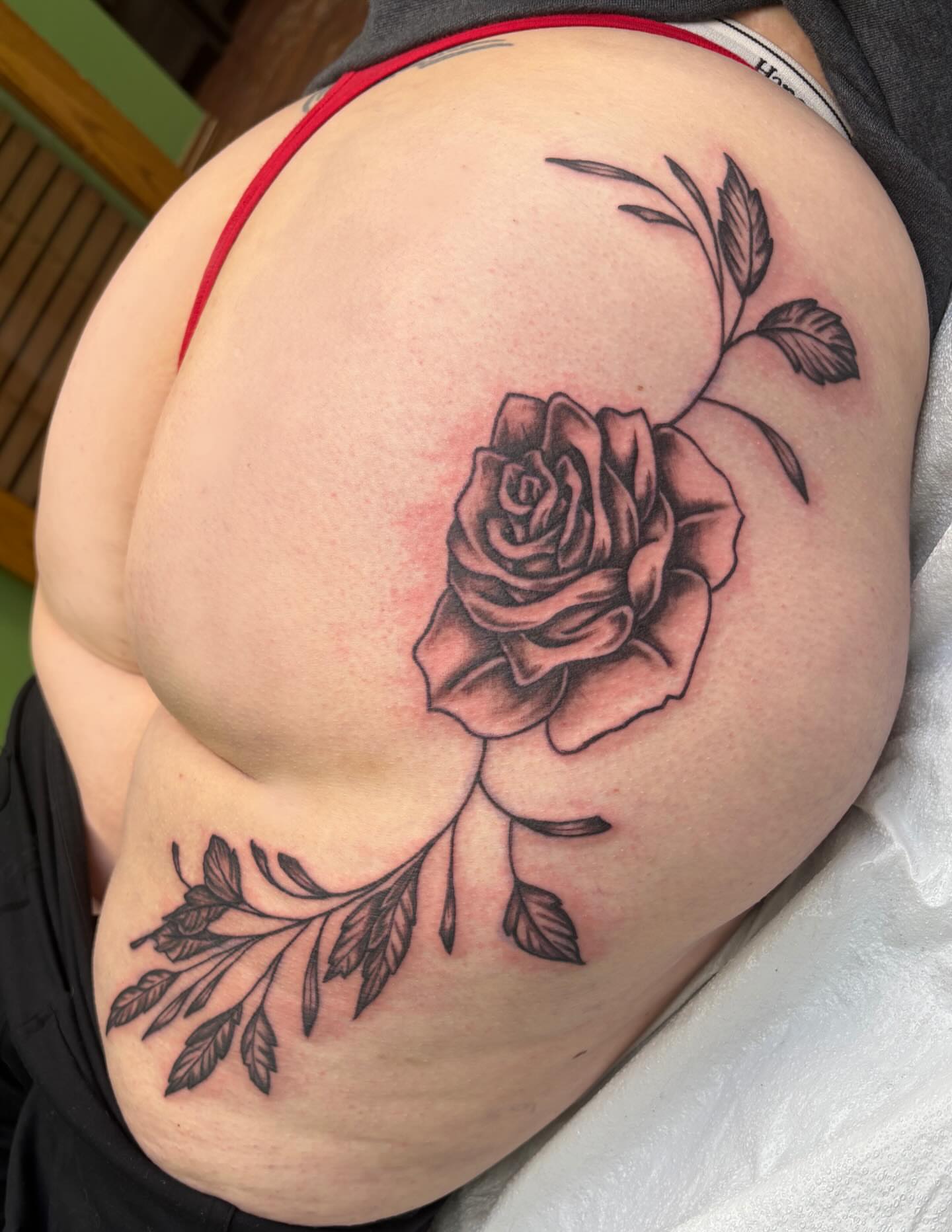 Tattoo by @meltrusty.taxtoos — black_and_grey