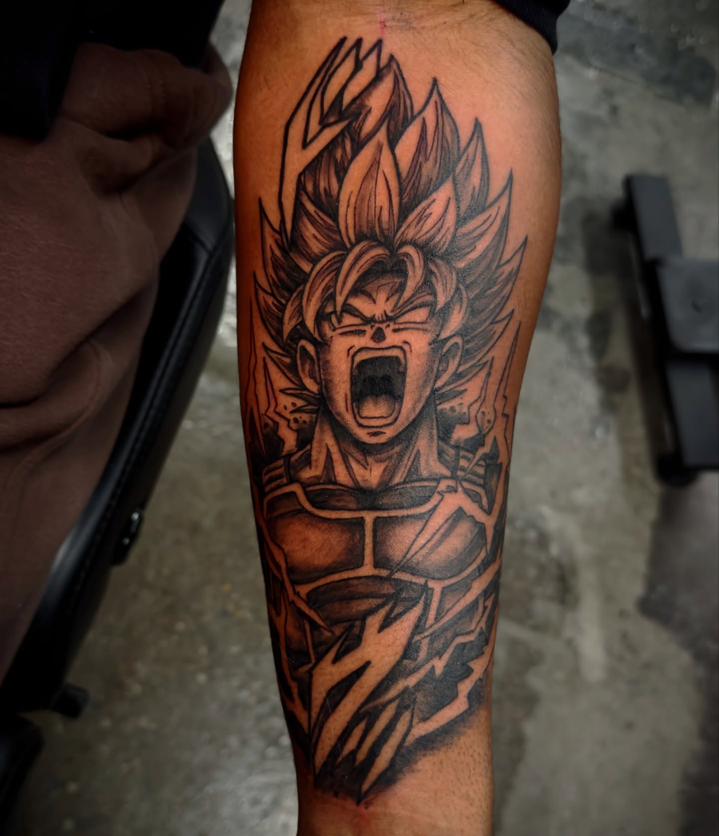 Tattoo by @brock_tattoos — black_and_grey
