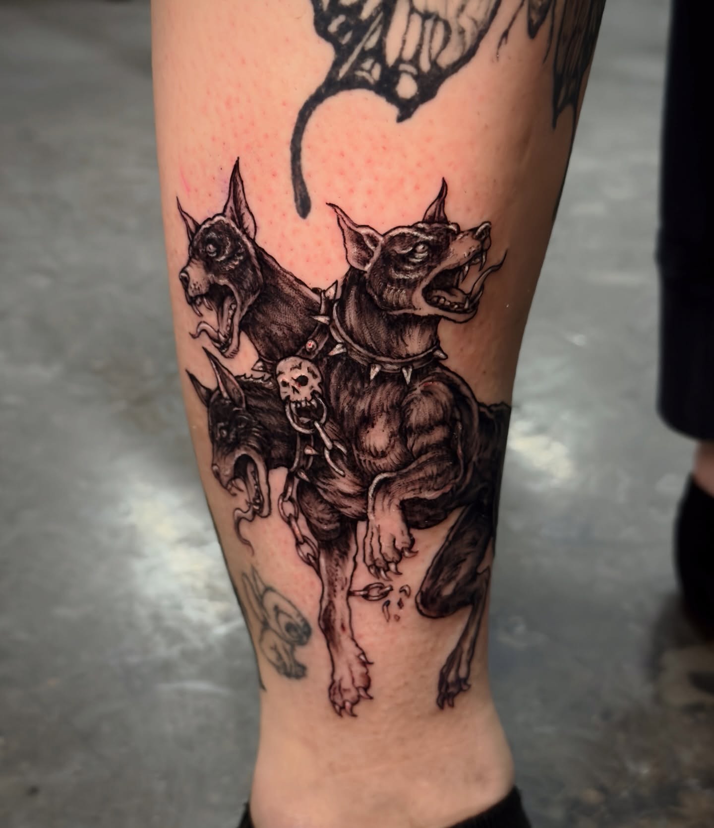 Tattoo by @brock_tattoos — black_and_grey