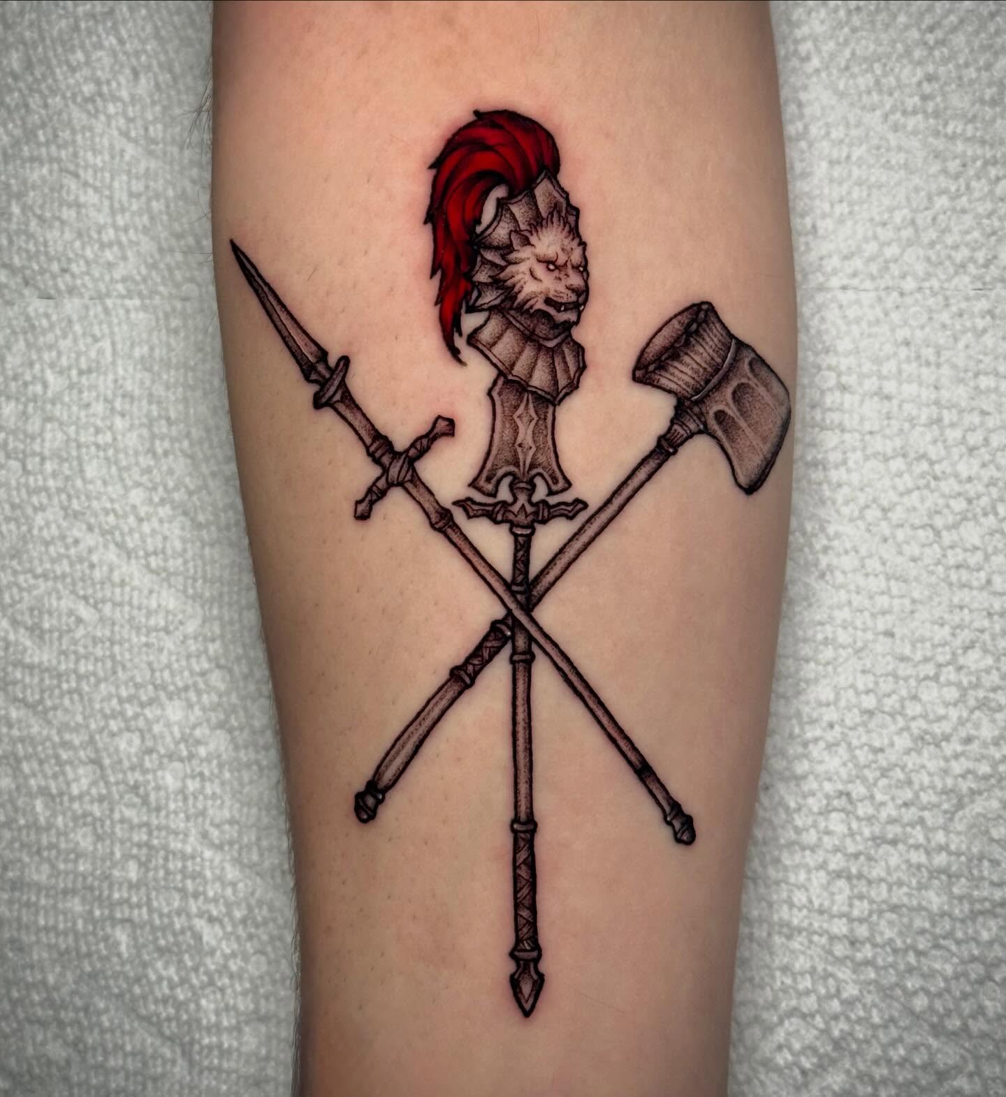 Tattoo by @luckyseventattoos — black_and_grey
