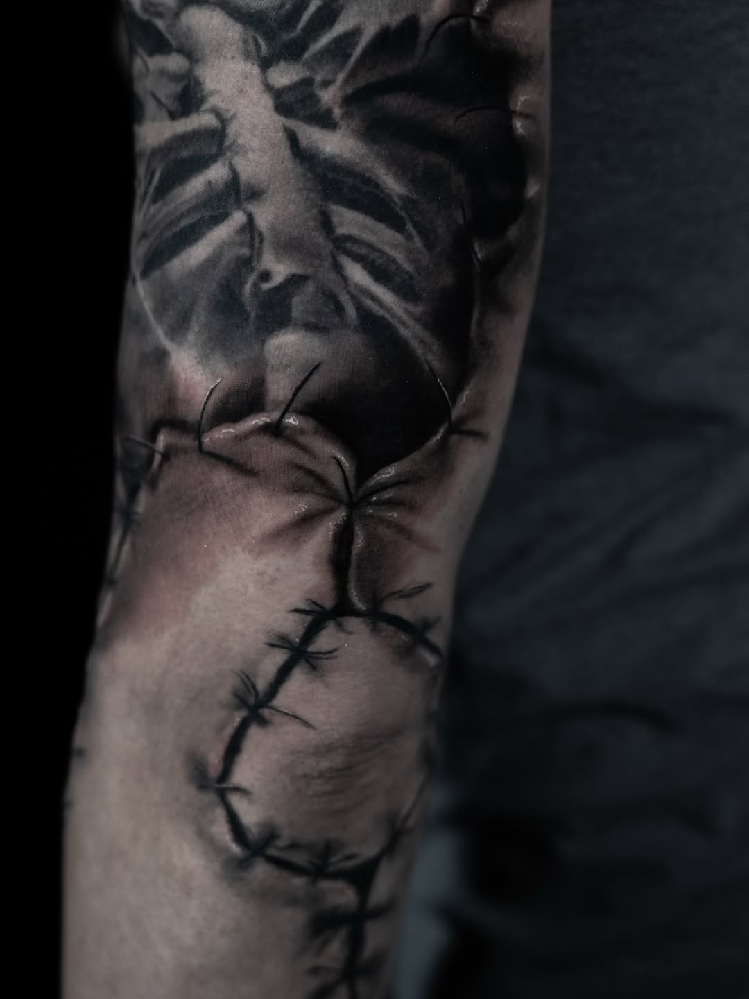 Tattoo by @kaostattooart — realism, black_and_grey