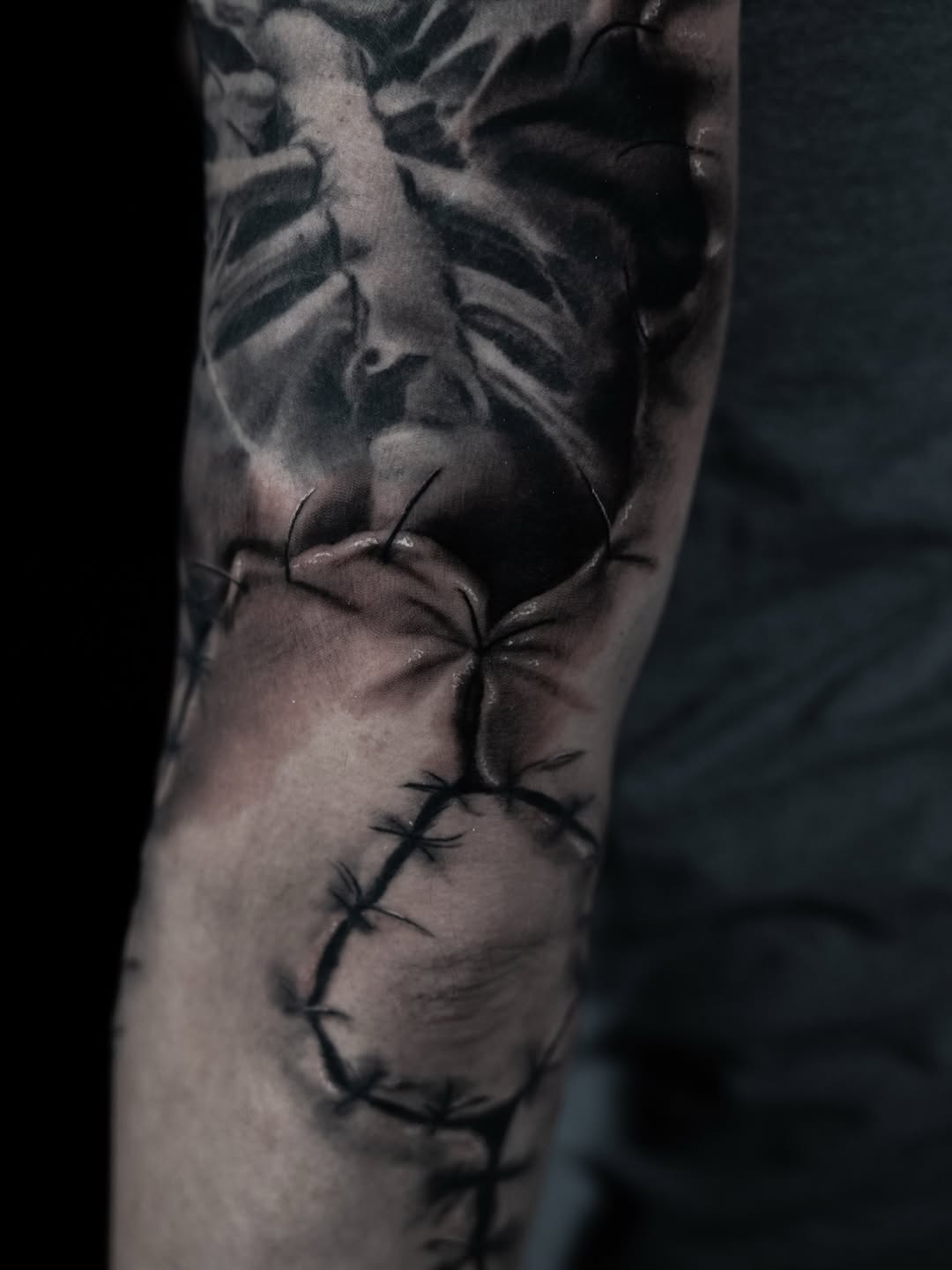 Tattoo by @kaostattooart — realism, dark_realism