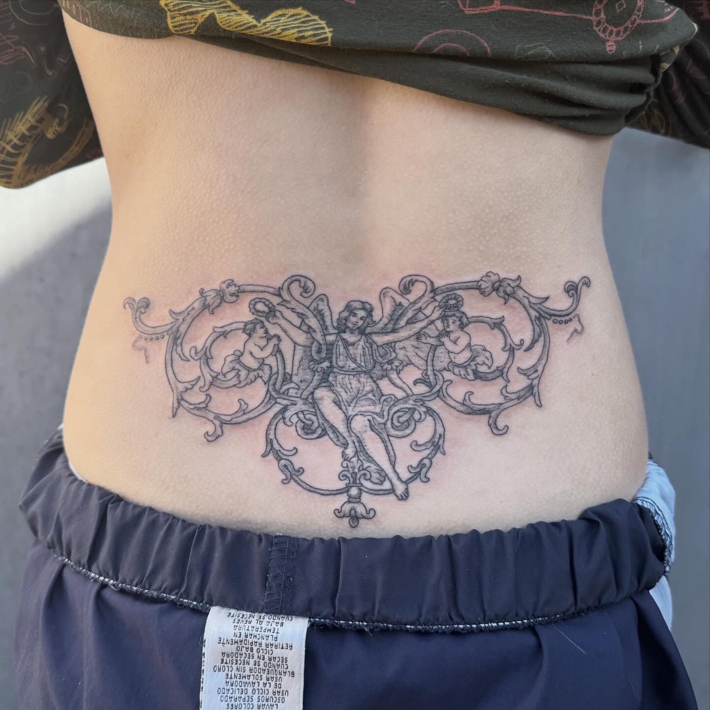 Tattoo by @bluebyrdtattoos — black_and_grey