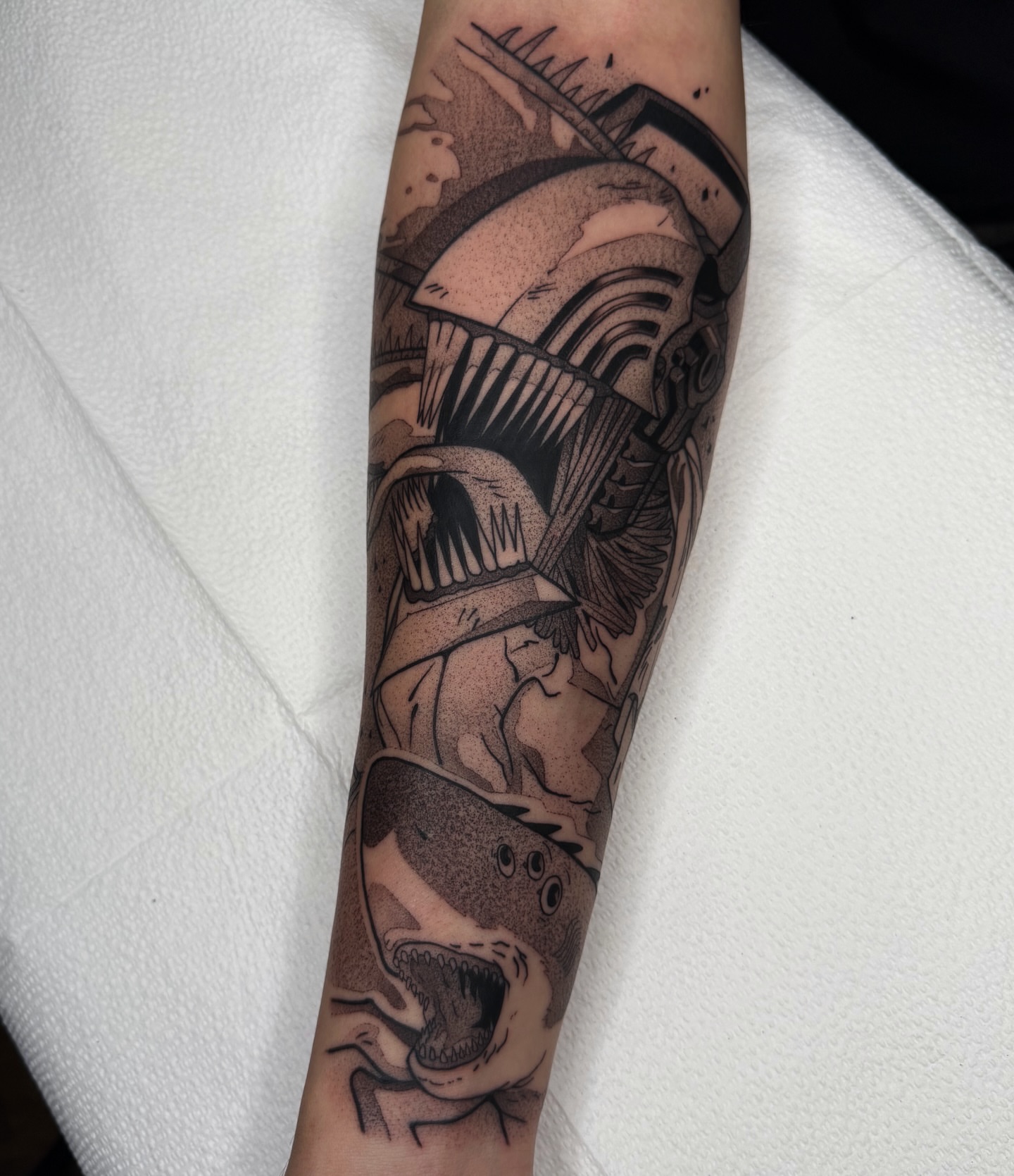 Tattoo by @z__tattoos — black_and_grey, geometric