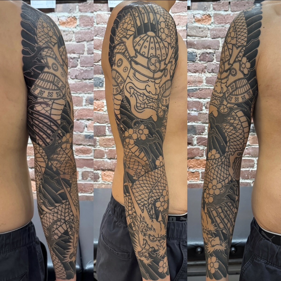 Tattoo by @baku_irezumi — black_and_grey, japanese_irezumi