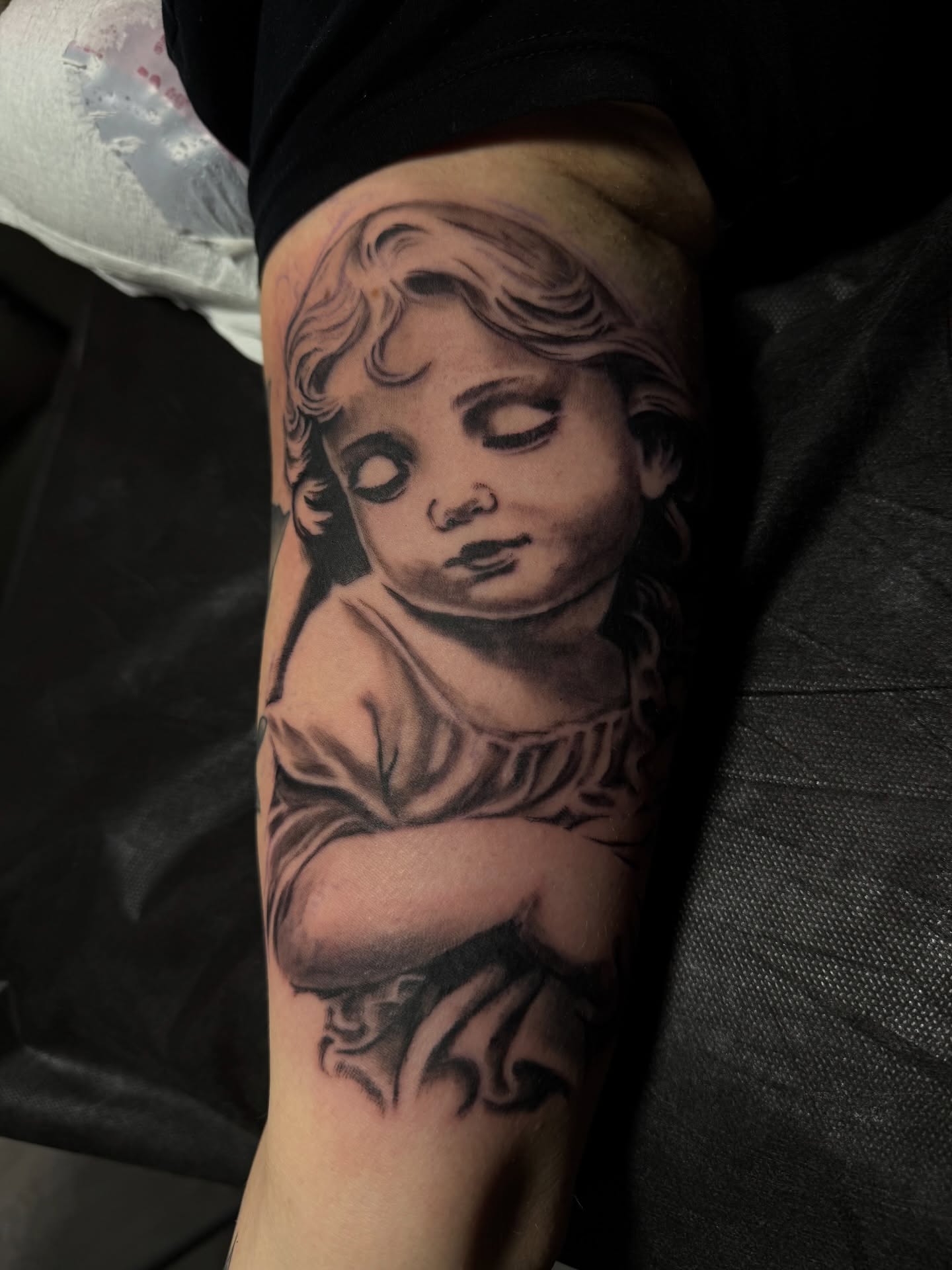 Tattoo by @raultattoo — black_and_grey, realism