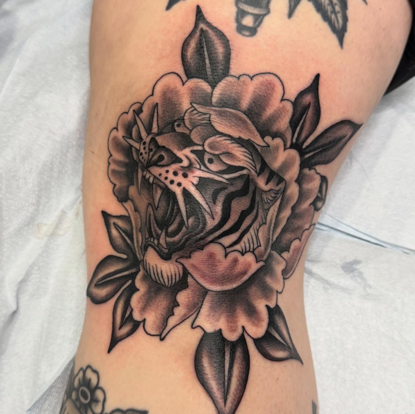 Tattoo by @medea.tattooer β black_and_grey