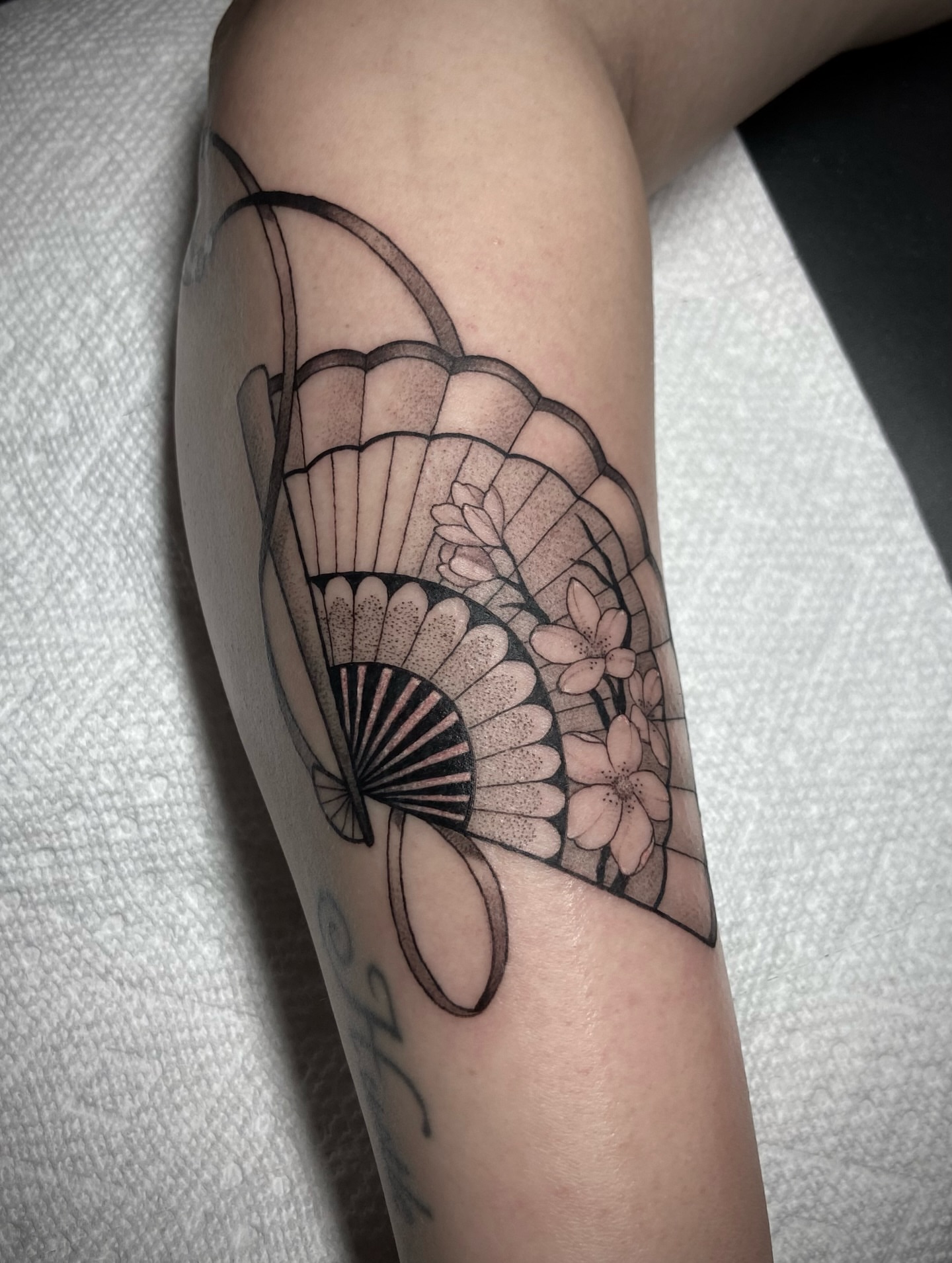 Tattoo by @byrd_tattoos — dotwork, japanese_irezumi