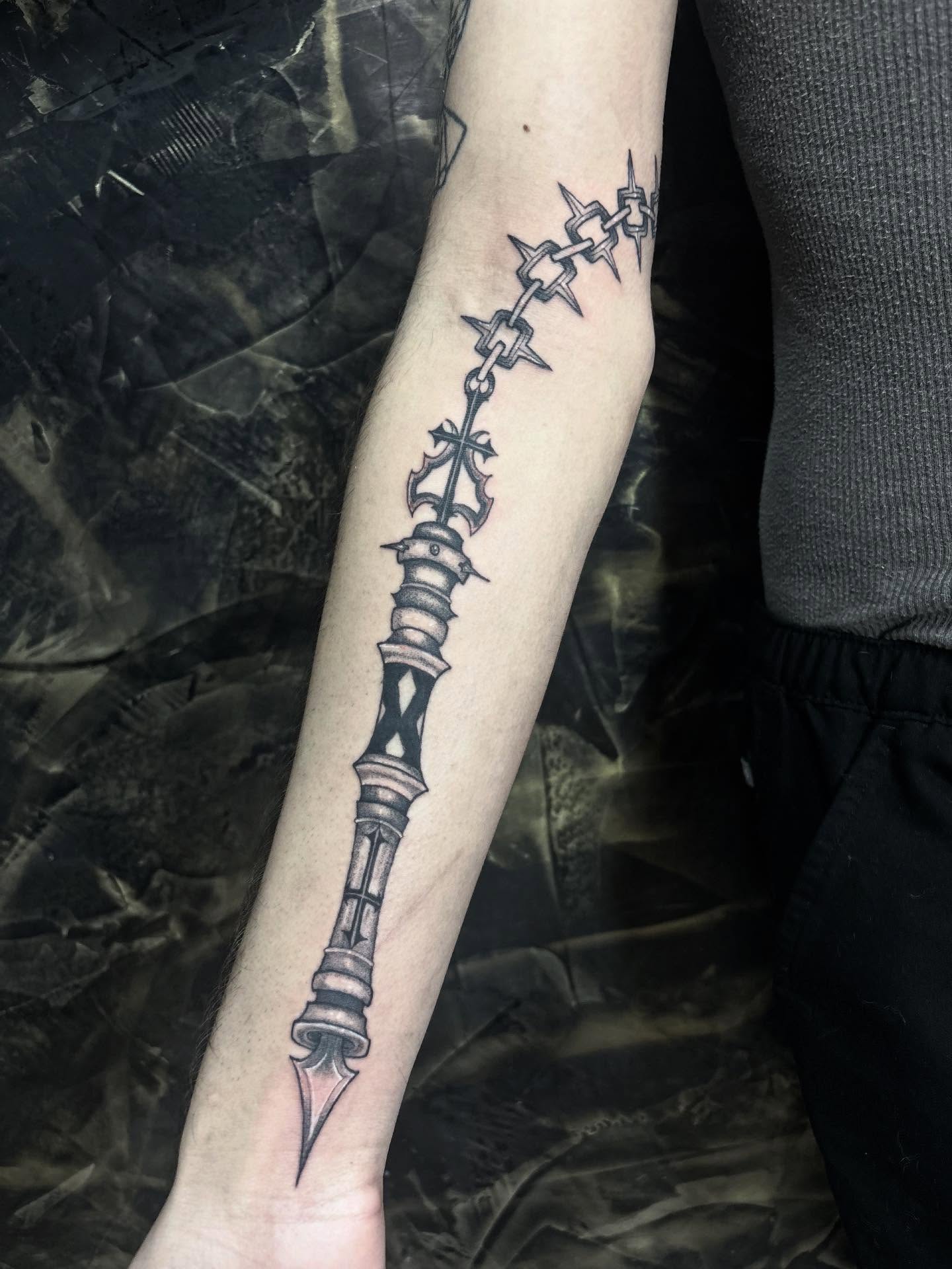Tattoo by @inkkate_ — black_and_grey