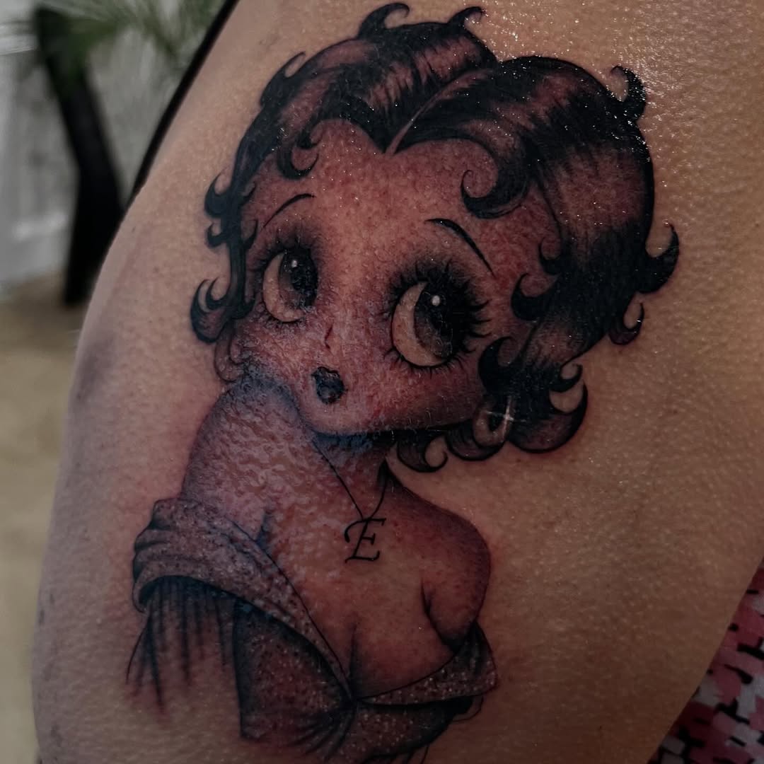 Tattoo by @whoiskaylacordova — realism, black_and_grey